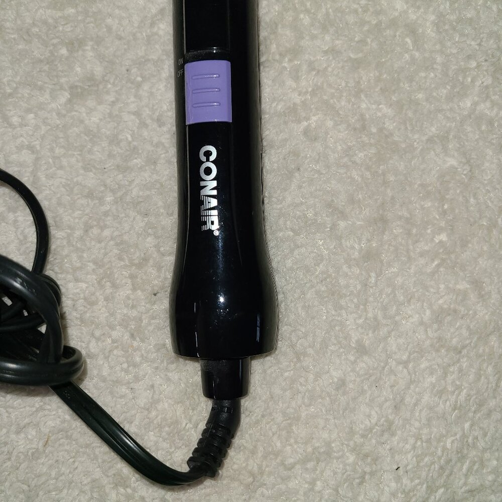 Conair Supreme Black/Purple 2-in-1 Hot Air Curling Brush Dryer - Picture 3 of 10